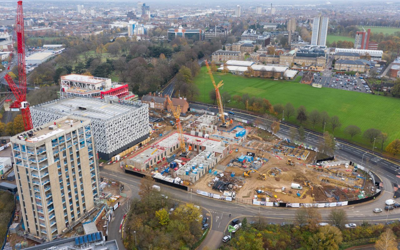 Drone video for Engie at the Freemen's Common construction site in ...